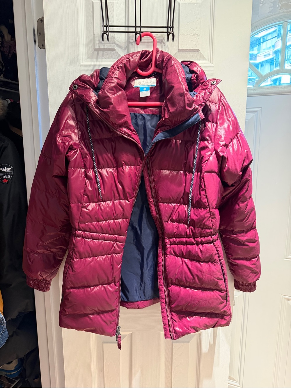 Columbia Womens' Quilted Hooded Puffer Jacket - Magenta